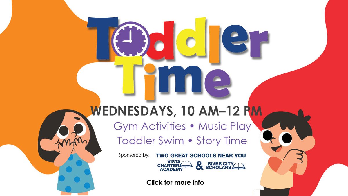 🌟 Need to get those wiggles out tomorrow morning? Our weekly Toddler Time is the perfect answer!

Bring your tiny adventurer from 10AM-Noon for stories, special gym time, and pool splashes - all with you by their side! Free for members, or swing by with a day pass.