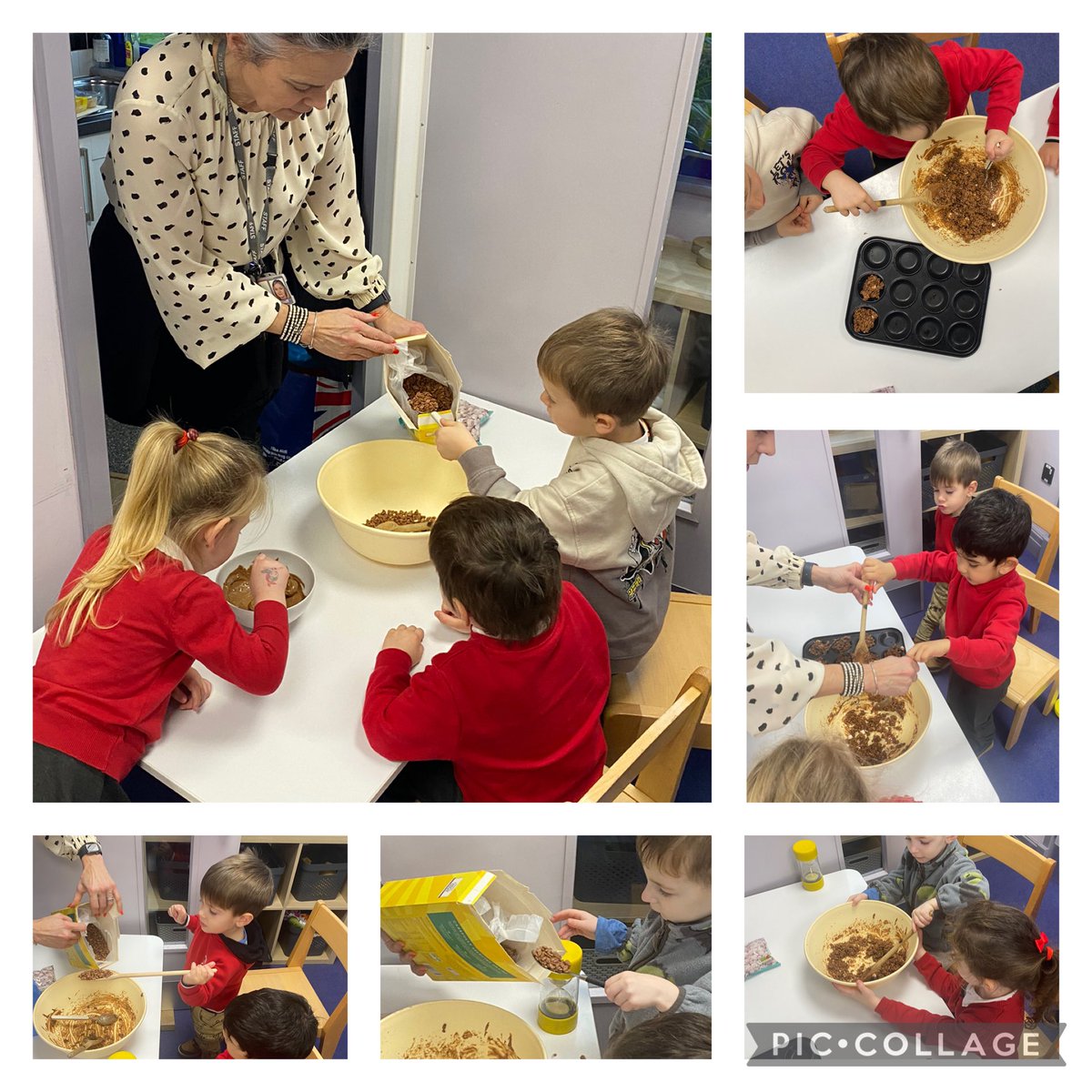 We have been busy baking cakes today in readiness for our Christmas party 🎄🎂
Measuring, timing, counting 🧑‍🍳 <a href="/MillbrookP/">Millbrook Primary</a> <a href="/mbnursery15318/">@MBNursery</a>
