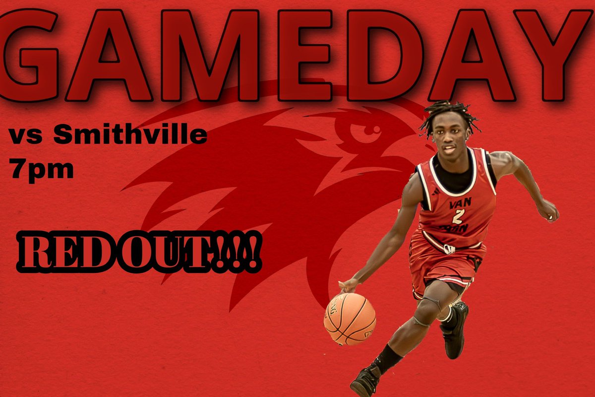 Gameday! RED OUT at The Horn 🔴‼️
🆚Smithville 
📍Van Horn HS
⏰Varsity 7pm
      JV 5:30pm
      C 4pm (vs Pembroke C team)
#TheHorn #WeAreVH
Come out and support and remember to wear red ! 🔴‼️🔴‼️🔴‼️🔴
