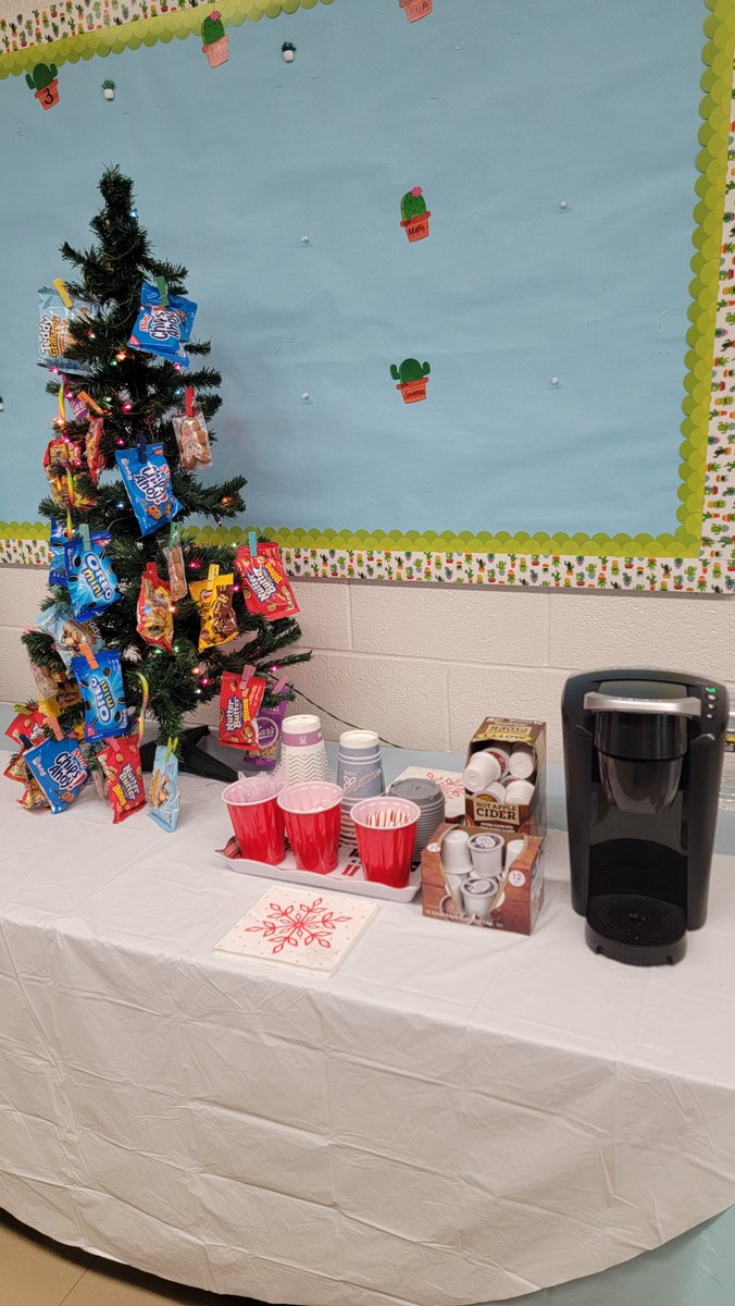 LWadeWilson's tweet photo. A treat tree for the final PLC of 2024! https://t.co/SVur1DgKSr
