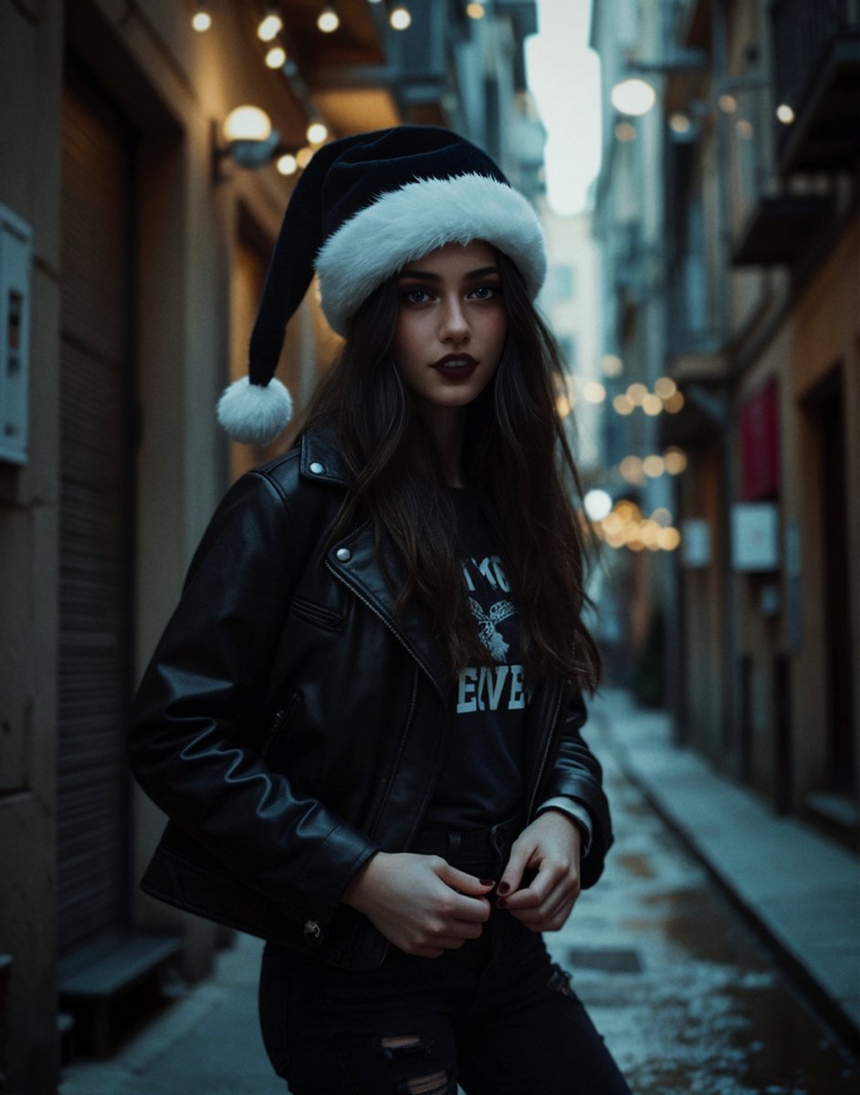 LisaRenardModel's tweet photo. Wandering the alleys of Barcelona, feeling festive in my own way 🖤

#pinkparadox #metal #numetal #metalchick #altgirl #goth #gothgirl #AIgirl https://t.co/JChdYSIjxs