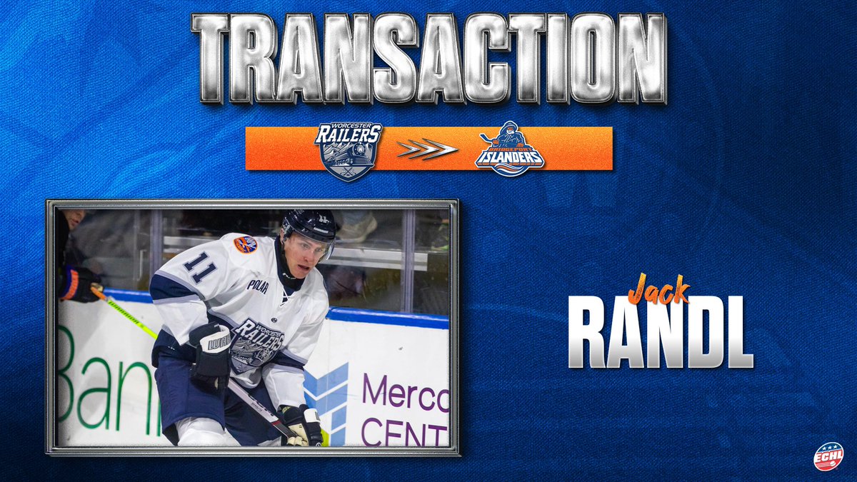 RailersHC's tweet photo. PLAYER TRANSACTIONS | ✍️

Forward Jack Randl and defenseman Cam McDonald have been recalled to the Bridgeport Islanders from Worcester.

Best of luck in Bridgeport, Jack and Cam! 

Read more: https://t.co/GCrUdJ7pze

#RailersHC https://t.co/4bhkFshVkr