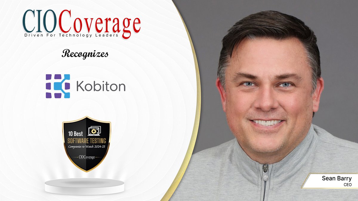 CioCoverage's tweet photo. We’re proud to announce @KobitonMobile and Sean Barry, CEO Shine in our Latest Feature: 10 Best Software Testing Companies to Watch 2024-25🌟

Read here: https://t.co/kLh8zn47Er

#ciocoverage #SoftwareTesting2024 #tech2025 #Testing #SoftwareTesting2024 #Innovation #TestingLeader https://t.co/FQqMAHQiet