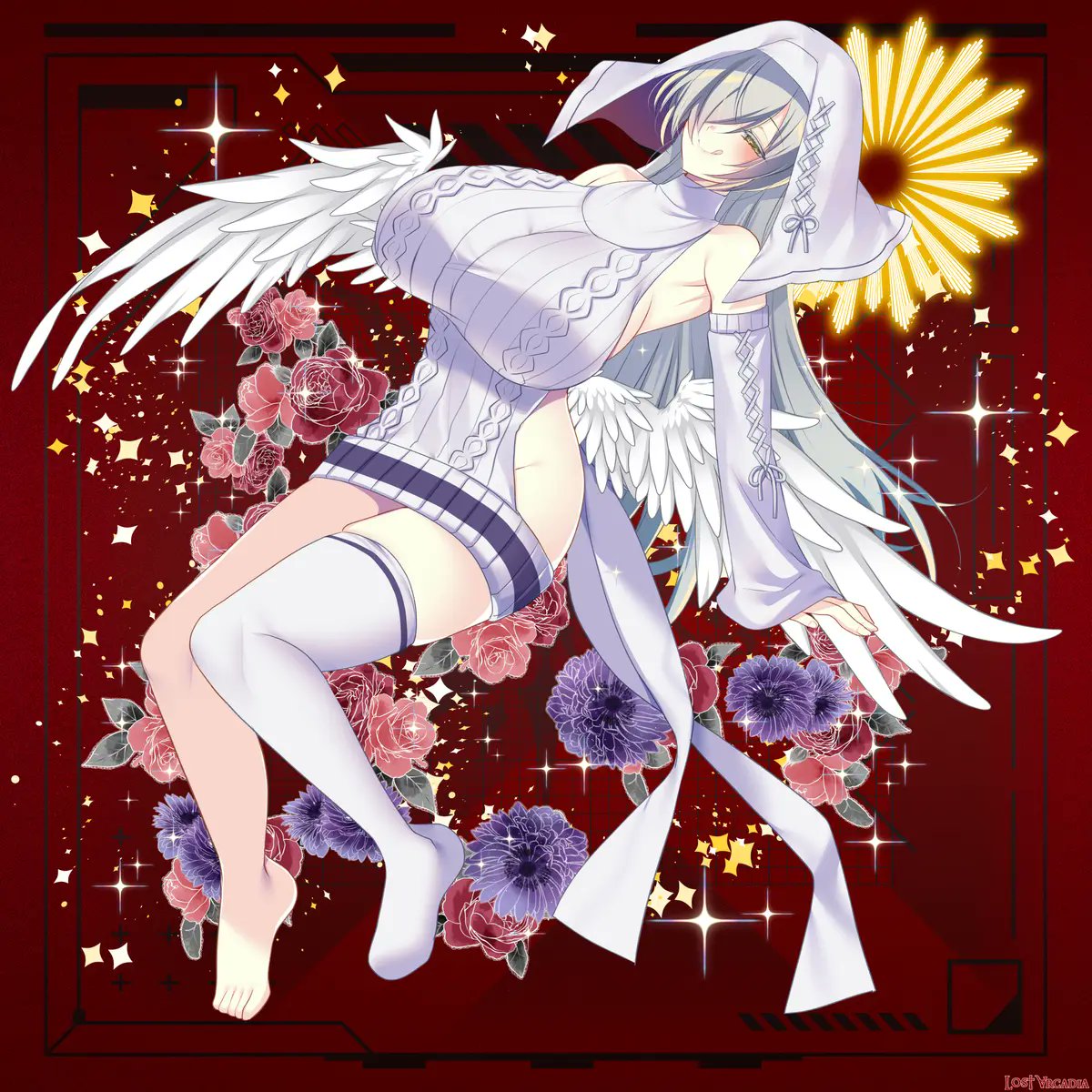 私、夜なべして冬場木枯らし吹いてつめたかろうてせっせとドスケベセーター編んだだよーー。
『Lost Arcadia』(c)Re:version/たぢまよしかづ 