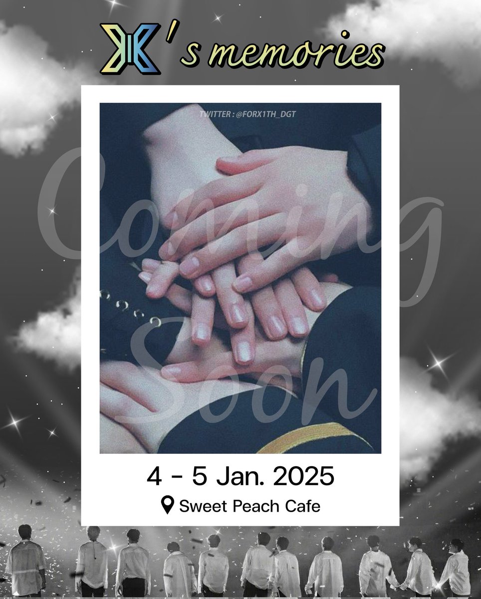 FORX1TH_DGT's tweet photo. 🦋 X1 ' s Memories ✨

      ⏳Coming soon..... มาสร้างแหล่งรวบรวมบันทึกทุกช่วงเวลาของ #X1 ไว้ในความทรงจำของพวกเราวอนอิทกันนะคะ 🦋

🗓️ 4 JAN 2025 (07.00-19.00)
🗓️ 5 JAN 2025 (07.00-13.00)

📍LOCATION :  SWEET​ PEACH​ CAFE (ซอยจุฬา42)​ @sweetpeachcafe

#X1_memories https://t.co/SWFhZwMy6j