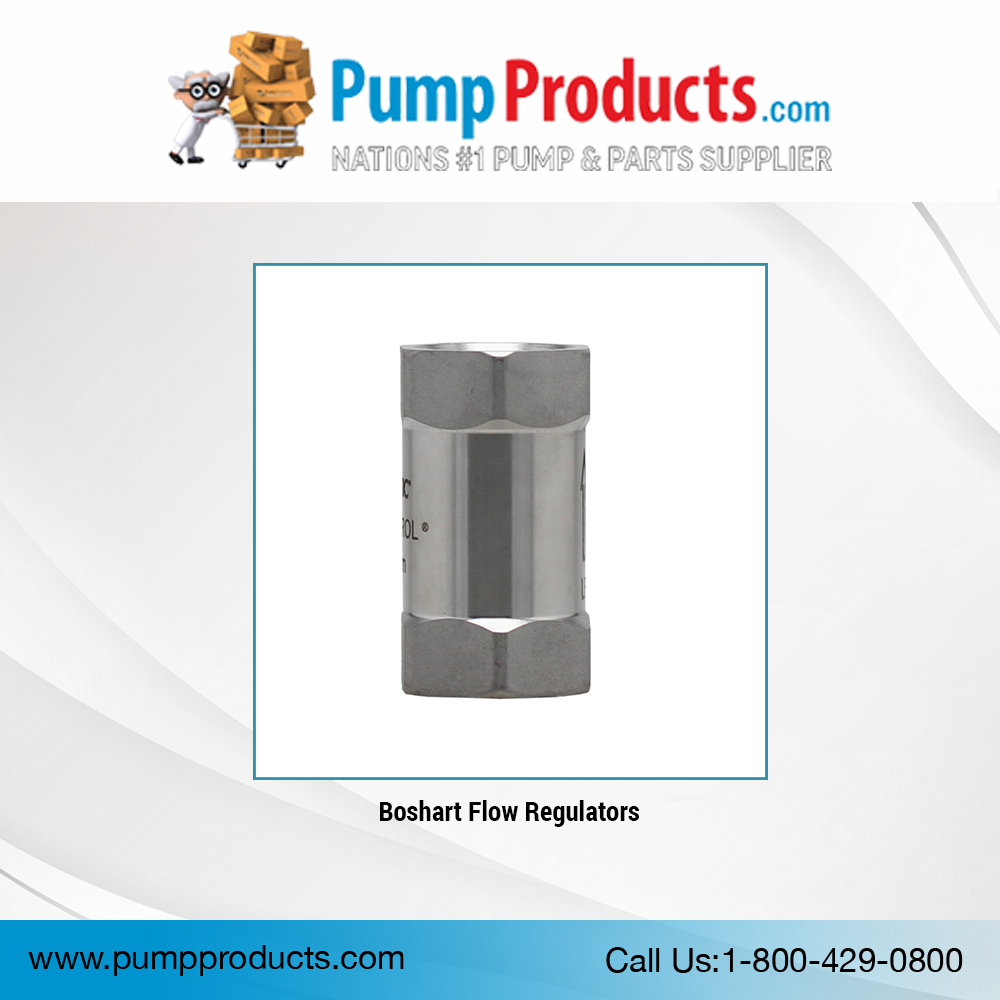 Shop Boshart Flow Regulators at zurl.co/U4ZsN to effectively restrict the rate of fluid flow and ensure stability from pressure changes and external factors in your piping systems. Visit zurl.co/Yis8X and order today.

#pumpproducts #boshart #flowregulators