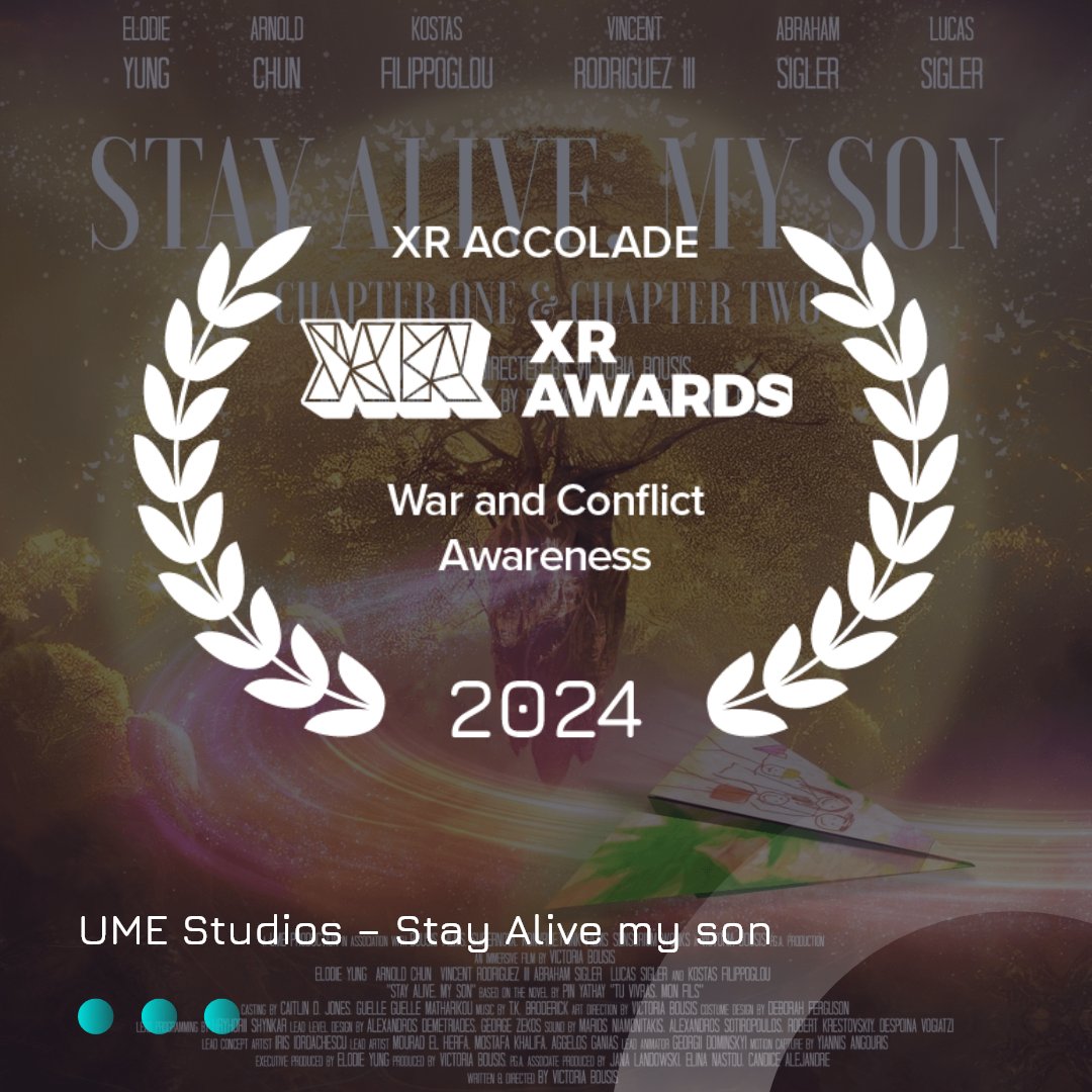 AIXR XR Awards (@vrawards) on Twitter photo By creating a deeply moving interactive narrative, <a href="/UMEStudios/">UME Studios</a> “Stay Alive my son” has been awarded an XR Accolade at the AIXR XR Awards for Interactive Storytelling.
#XRAccolade #Storytelling #Interactive #Immersive #XR #VR By creating a deeply moving interactive narrative, <a href="/UMEStudios/">UME Studios</a> “Stay Alive my son” has been awarded an XR Accolade at the AIXR XR Awards for Interactive Storytelling.
#XRAccolade #Storytelling #Interactive #Immersive #XR #VR