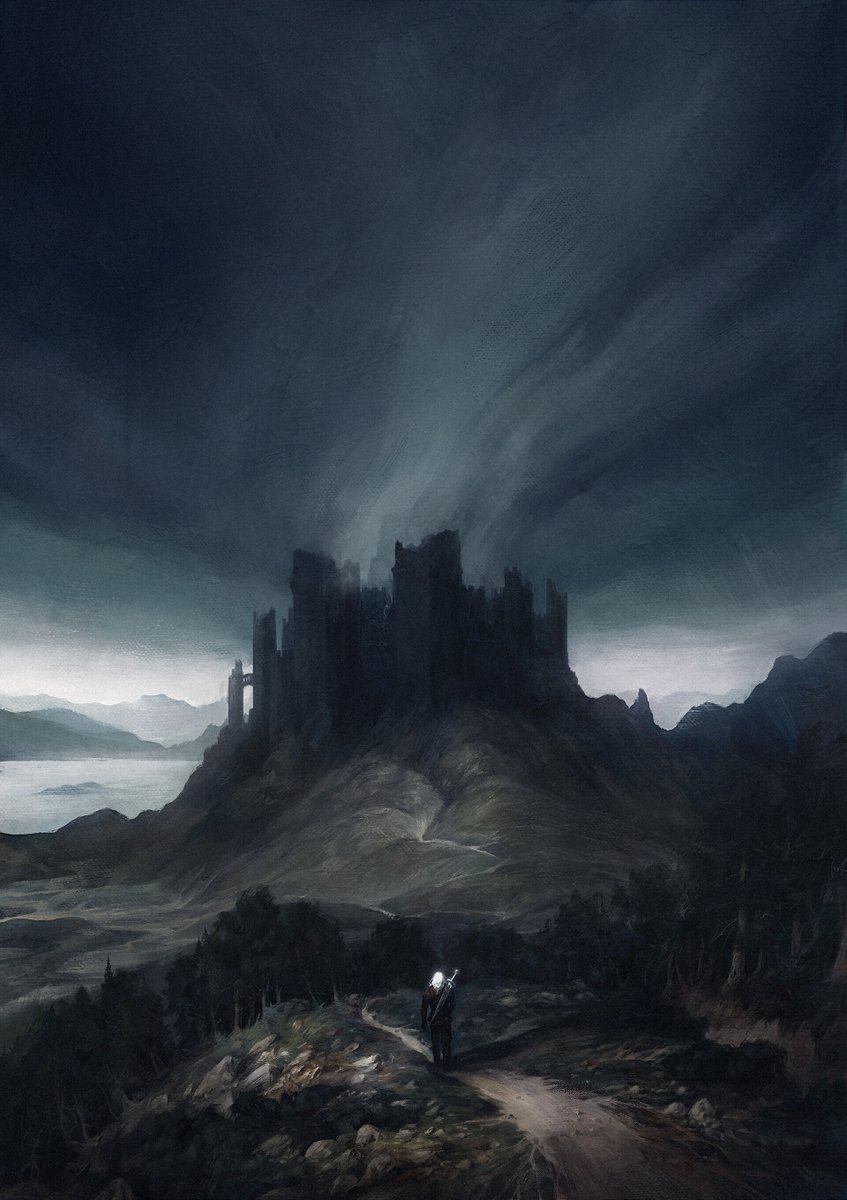 PailletMaena's tweet photo. My paintings for the official French and Italian covers of The Witcher book series are finally available in limited prints ! 

 Get them here : https://t.co/4vdKtqAkKt https://t.co/6f0YmqWKCk