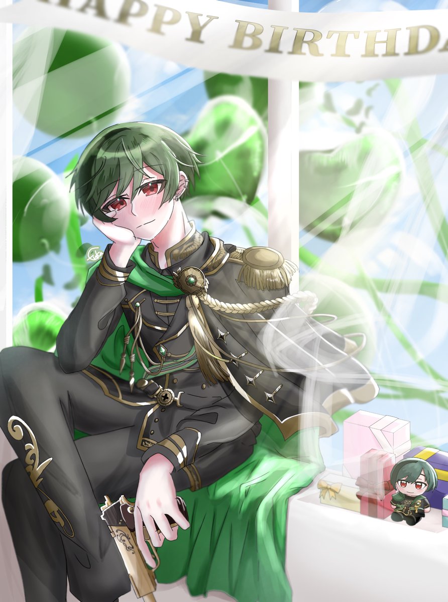 💚🥂*:+ 𝙷𝚊𝚙𝚙𝚢 𝙱𝚒𝚝𝚑𝚍𝚊𝚢 +:*🥂💚 #はっぴぃばーんあうとす