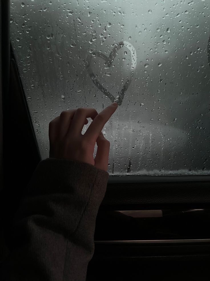 in love with the rain.
