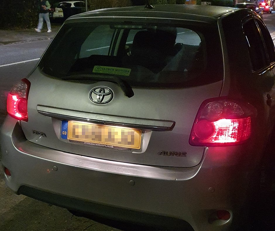 Surrey RoadSafe (@surreyrs) on Twitter photo In Reigate last night #VanguardRST stopped the driver of this vehicle owing to an <a href="/OpTutelage/">Operation Tutelage</a> trinity marker. The driver..
❌Had no insurance
❌No licence
❌No tax
✅Provided a positive indication for cannabis
✅Was arrested and taken into custody 🚔
#Fatal5 In Reigate last night #VanguardRST stopped the driver of this vehicle owing to an <a href="/OpTutelage/">Operation Tutelage</a> trinity marker. The driver..
❌Had no insurance
❌No licence
❌No tax
✅Provided a positive indication for cannabis
✅Was arrested and taken into custody 🚔
#Fatal5