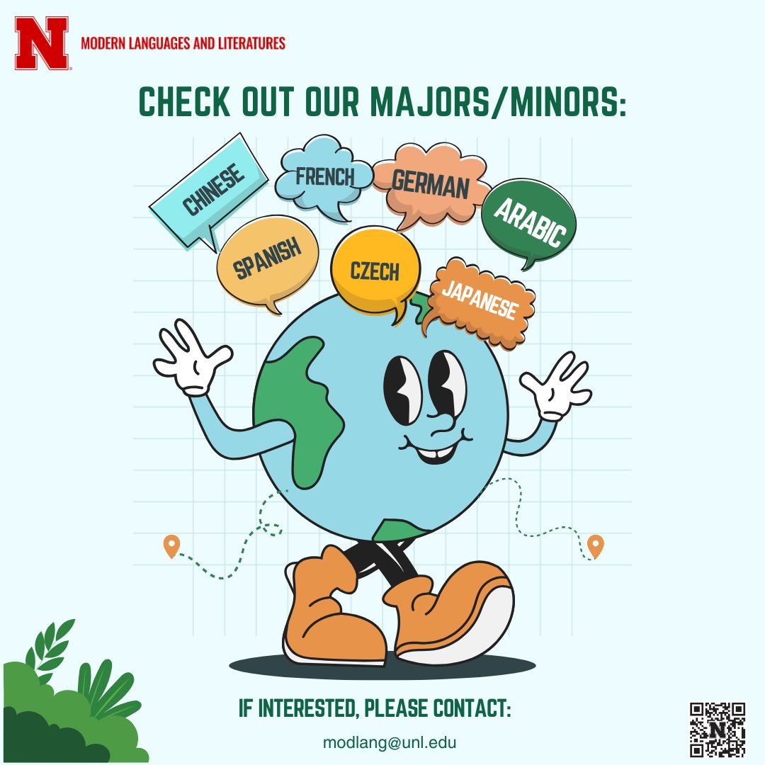 UNLModLang's tweet image. Check out our courses if you are interested in modern languages. #dmll #unl