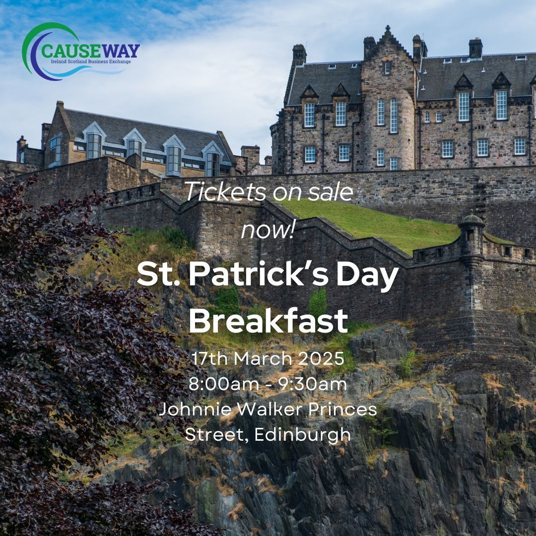 CausewayXchange (@causewayxchange) on Twitter photo We’re delighted to announce that we will once again host our much-loved St Patrick's Day Breakfast Event on Monday, 17th March 2025 8am-9:30am! ☘️
📍 Venue: <a href="/JWPrincesStreet/">Johnnie Walker Princes Street</a>
 
🎟 Tickets are now available – buff.ly/4gDPBoj We’re delighted to announce that we will once again host our much-loved St Patrick's Day Breakfast Event on Monday, 17th March 2025 8am-9:30am! ☘️
📍 Venue: <a href="/JWPrincesStreet/">Johnnie Walker Princes Street</a>
 
🎟 Tickets are now available – buff.ly/4gDPBoj