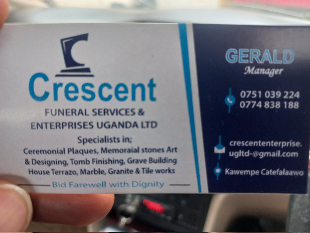 Ugandans! Uganda businesses!! This man greeted me before he pulled out his business card and gave it to me! Oba, what would be his wish?