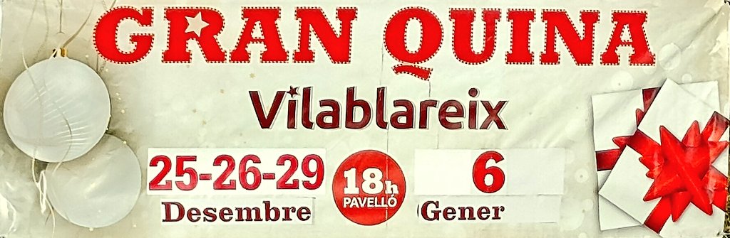 Ja arriba la Gran Quina de Nadal de Vilablareix. Us esperem aquests quatre dies d'hivern, a les 18 h, al pavelló municipal. Grans premis i sobretot, molta diversió. No hi falteu! Passarem llista! 😜 107.5 FM 📻 (Girona)