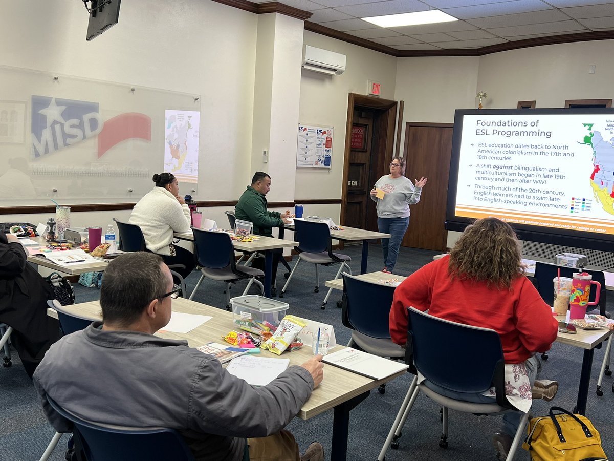 LuzOMelendez1's tweet image. 📚🌟 Excited to see our teachers attending the TExES 154 prep session! Their commitment to earning ESL certification empowers them to better serve our emergent bilingual students! 💬✏️ #StudentExperience #GrowAndDevelop @Midland_ISD