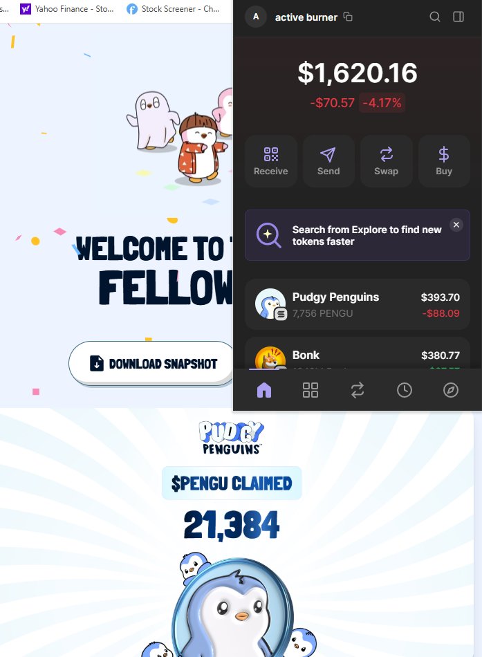 Grateful for the $PENGU but can someone explain this to me please? <a href="/LucaNetz/">Luca Netz 🐧✳️</a> <a href="/chefgoyardi/">Chef</a> 

have 21K to claim but only 7.8K was actually claimed.