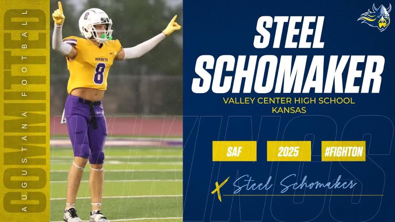 Steel schomaker (@schomakersteel) on Twitter photo I appreciate everyone who’s always kept it real with me,never satisfied with any outcome and knowing we will get %1 better everyday. I am proud to announce my commitment to Augustana university⚔️😈! <a href="/AugieFB/">Augustana Football</a> <a href="/RockSchomaker/">Rock Schomaker</a> <a href="/RashadDaniels12/">Coach Daniels CSCS</a> <a href="/CoachOJ_/">Jerry Olszewski</a> <a href="/CoachSipple/">Mark Sipple</a> <a href="/CoachBradshaw89/">Malik Bradshaw</a> I appreciate everyone who’s always kept it real with me,never satisfied with any outcome and knowing we will get %1 better everyday. I am proud to announce my commitment to Augustana university⚔️😈! <a href="/AugieFB/">Augustana Football</a> <a href="/RockSchomaker/">Rock Schomaker</a> <a href="/RashadDaniels12/">Coach Daniels CSCS</a> <a href="/CoachOJ_/">Jerry Olszewski</a> <a href="/CoachSipple/">Mark Sipple</a> <a href="/CoachBradshaw89/">Malik Bradshaw</a>