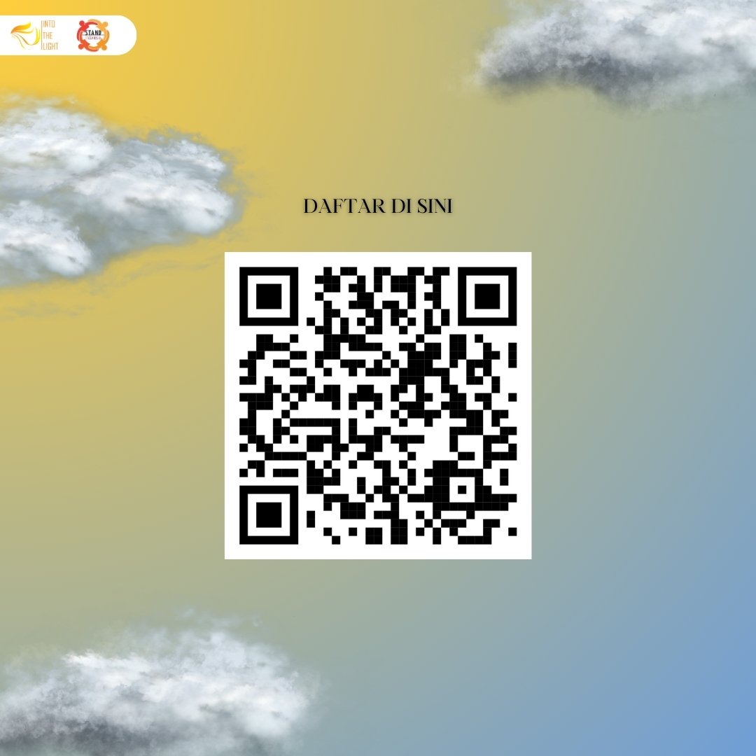 Into The Light didukung GHG Stand Indonesia menggelar seminar dan art therapy dengan sarana puisi, “Menenun Cahaya”.

📍Baca di Tebet 
🗓 Sabtu, 21 Desember 2024
🕛 18.00-selesai
Daftar di s.id/MenenunCahaya atau scan QR Code.
#IntoTheLight #GHGStandIndonesia #ArtTherapy