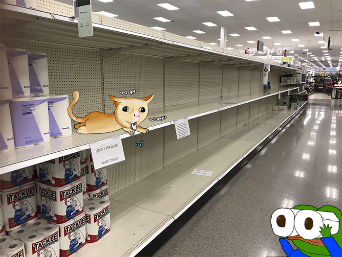 covcat19's tweet photo. They took the paper. 
I’ll take your attention. 

Balance restored.

*Cough*  *cough* 

#thebigspread

$covcat  #solana #memecoinsol https://t.co/WjiVL6MUym