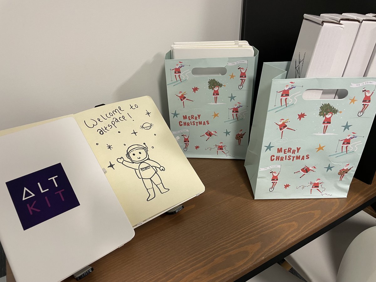 All of our members are receiving some special freebies from altspace this year. #coworking #remoteworker #digitalnomad