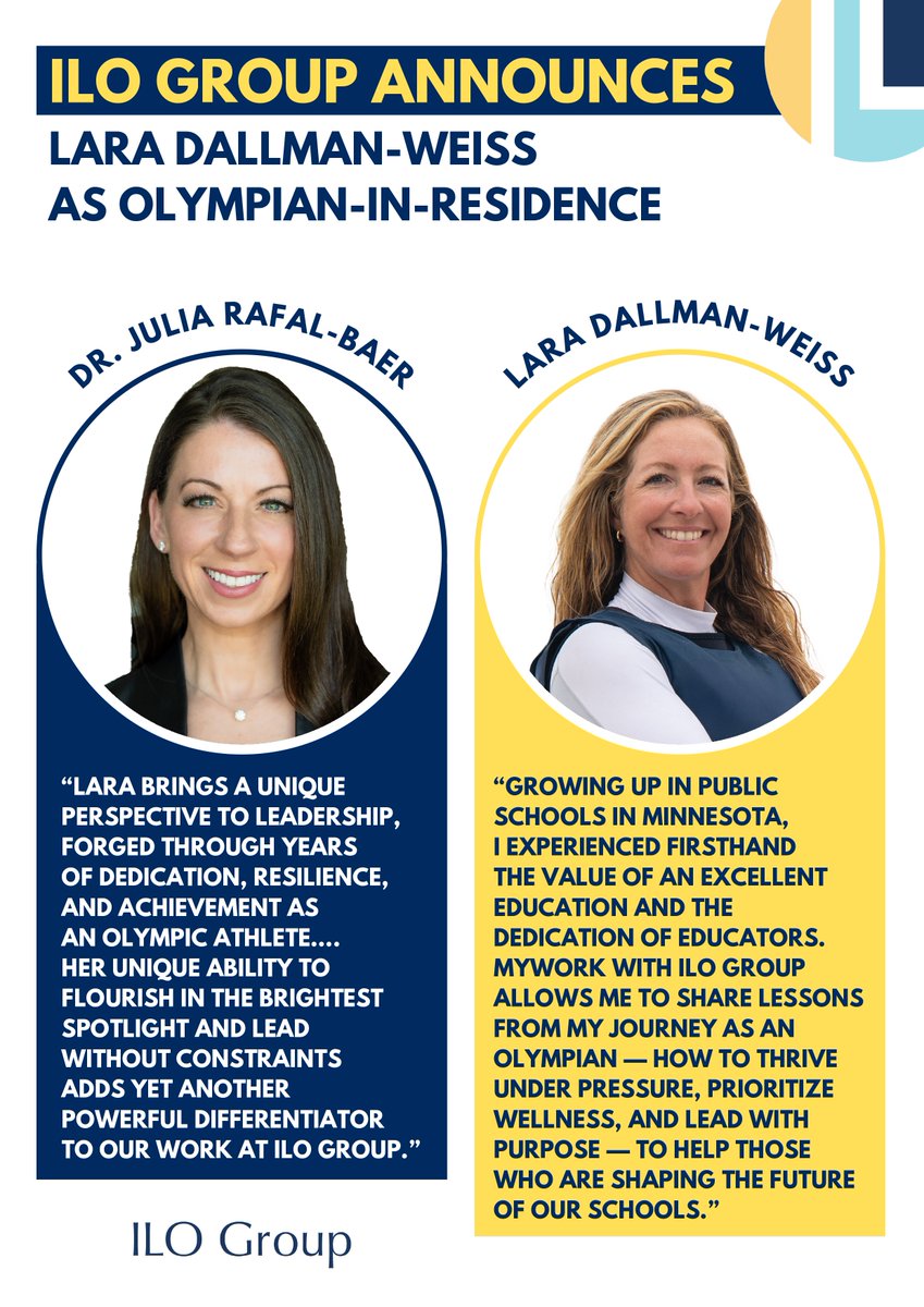 🏅 We’re thrilled to welcome two-time Olympian <a href="/LaraDallman/">Lara Dallman Weiss</a> as <a href="/WeAreILO/">ILO Group</a>’s first-ever Olympian-In-Residence! Lara brings her exceptional drive, resilience, and leadership expertise to support our partners in  achieving their boldest ambitions! 🌟#ILOImpact