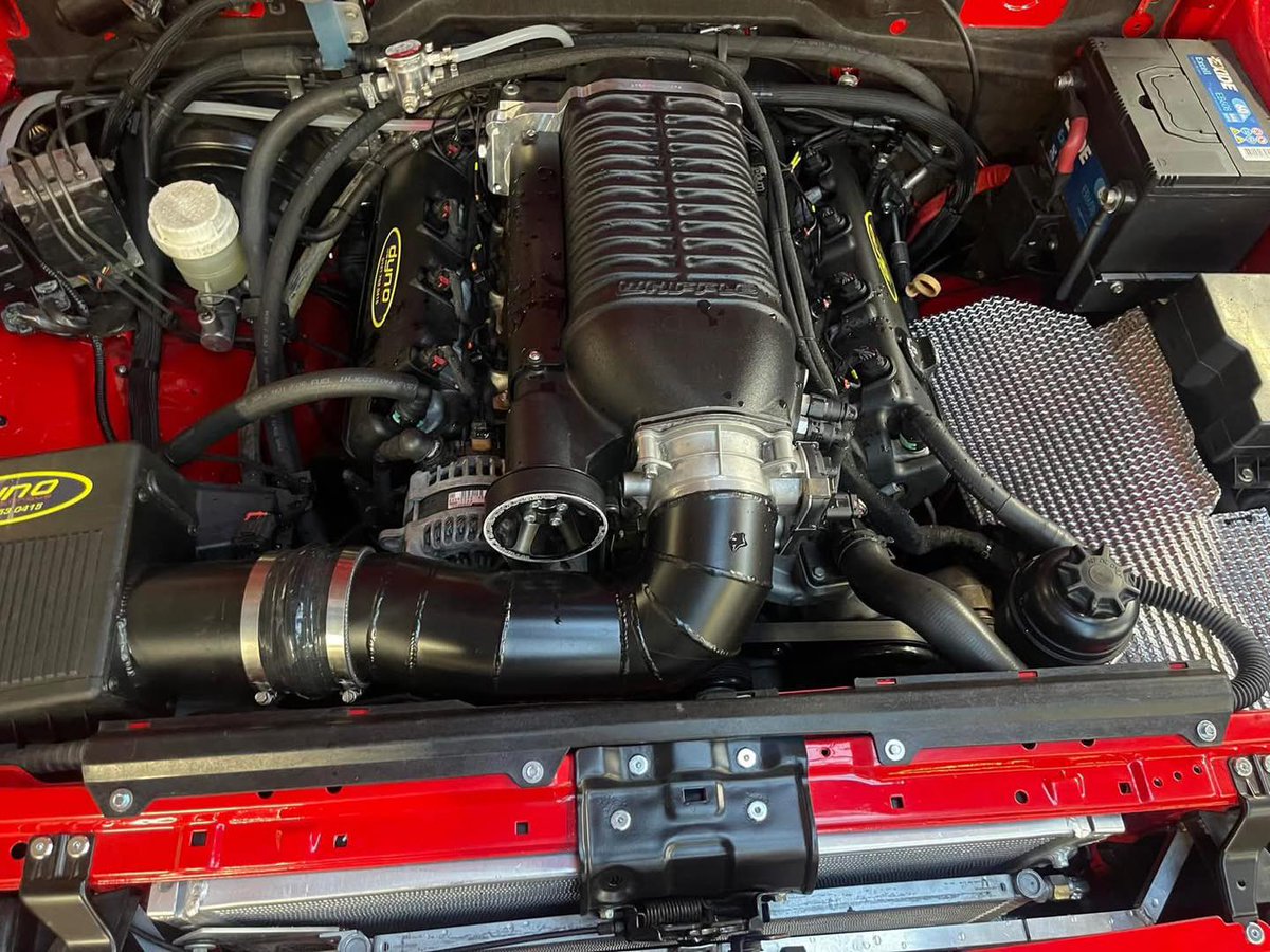 6.2L LT1 V8 supercharged Pajero Evolution , 10 speed auto
Source: Craig Taylor on fb