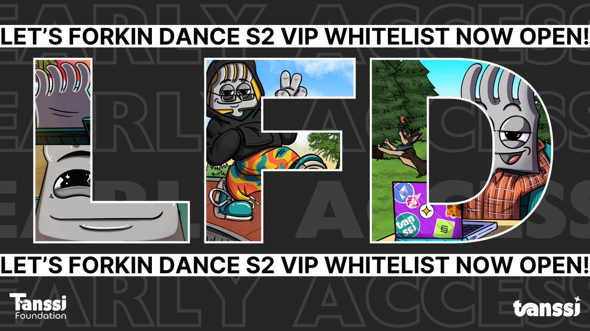 Let’s Forkin Dance S2 VIP Whitelist: Now Open for Early Access Registration 🎉

Registration for the LFD VIP whitelist is now open! Sign up to secure your spot for early access to Let’s Forkin' Dance Season 2 when it launches.

Start here👇
tanssi.network/lfd-s2-early-a…