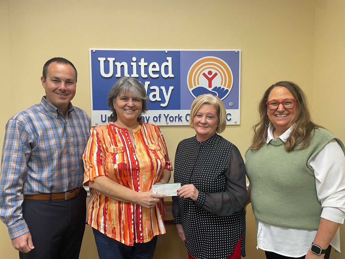 A HUGE THANK YOU from United Way of York County! 
We are beyond grateful for a $50,000 gift from the amazing employees at Catawba Nuclear Station! This fundraising effort is the result of two years of hard work, including silent auctions &amp; t-shirt sales! <a href="/DukeEnergy/">Duke Energy</a>  <a href="/DE_Nuclear/">Duke Energy Nuclear</a>
