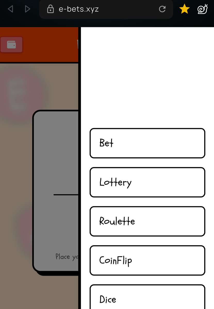 Here’s an exclusive sneak peek at what we’ve got in store for you! 🚀 Stay tuned—big things are coming, and you won’t want to miss out!

e-bets.xyz

Bets and lottery already implemented 🔥.
Try it out and leave us your feedbacks in the comments 🤝