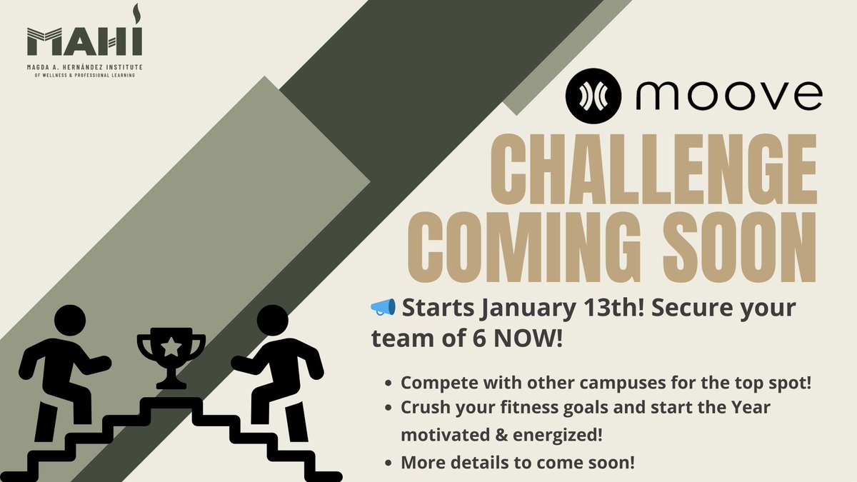 📆IRVING ISD STAFF- SAVE THE DATE! Let's kick off the New Year strong and ready to bring our A-game! #newyear #moove #fitnesschallenge #fitnessmotivation #workoutmotivation