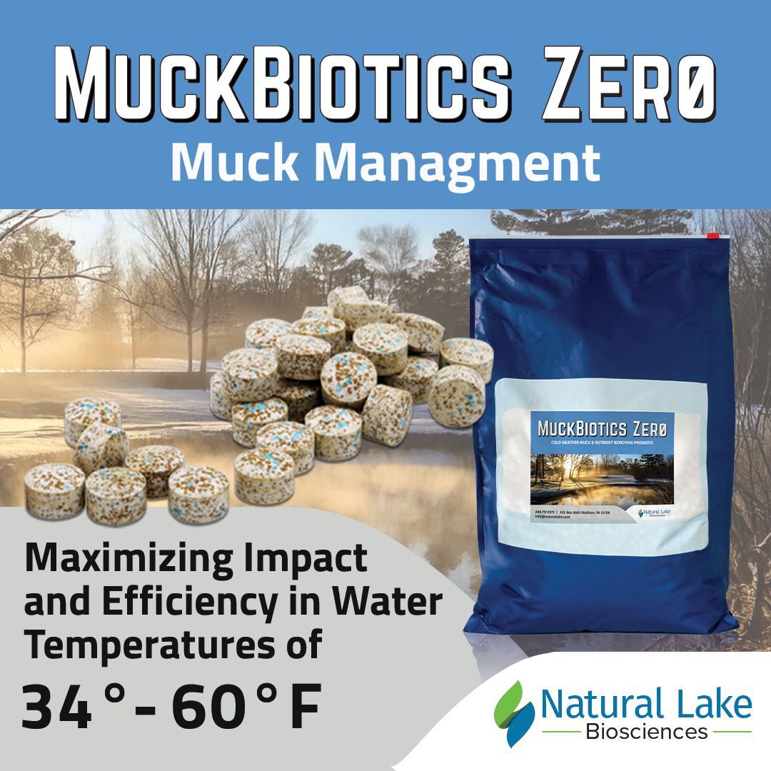 Naturalake's tweet photo. MuckBiotics Zero goes deeper—literally! These cold-weather tablets:
• Targets and digests organic matter
• Boosts nutrient removal and microbial activity
• Safe for fish and aquatic organisms

Say hello to sustainable water restoration.
https://t.co/lGg9Cz2RME 
1-888-757-9575 https://t.co/rvlZmndT6N