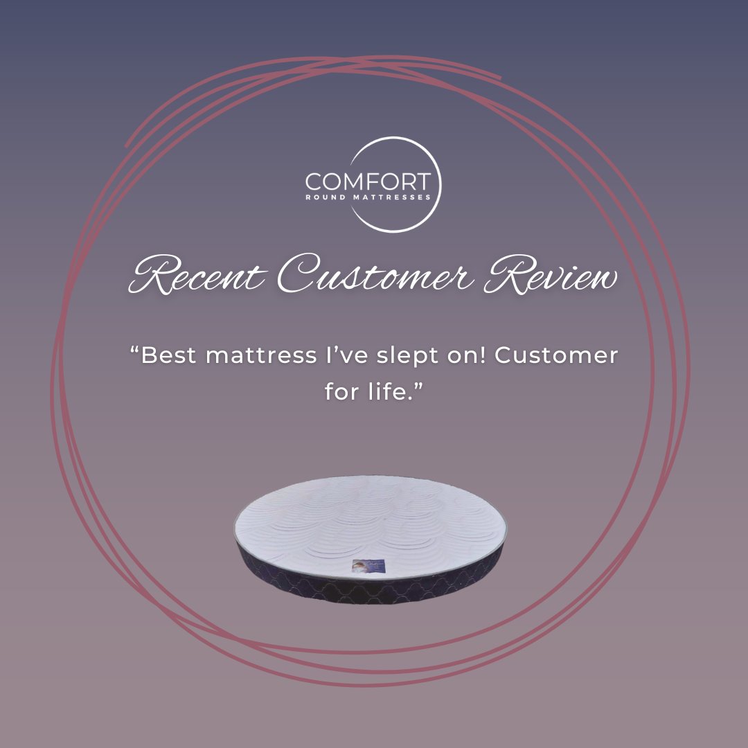 ComfortRound's tweet photo. Cozy nights ahead! The round mattresses from Comfort Round Mattresses is my sleep essential. #BestSleep 🌙🛌 https://t.co/52FQcGyLjZ
