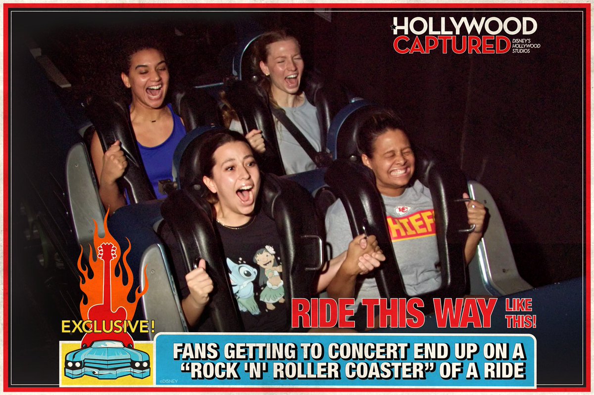 Started our morning at the Rock’N’Roller Coaster! It looks like we are having fun! 😂 #RollJays