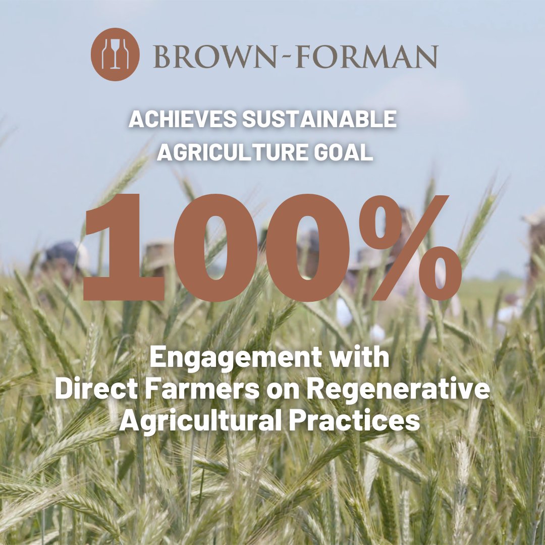 Brown‑Forman Achieves Sustainable Agriculture Goal 

Read the full press release: brown-forman.com/article/brown-…