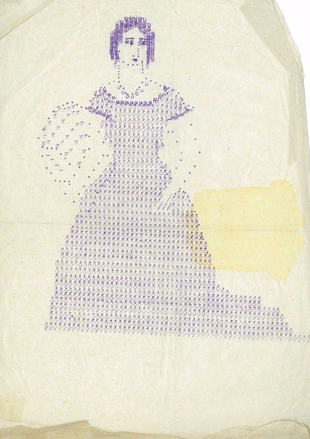 Typewriter art by Elena Rebinder, 1930’s