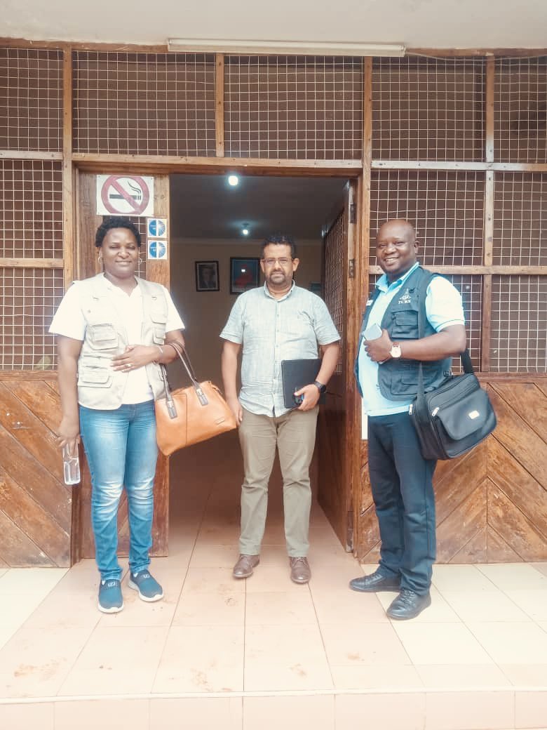 tcrs60's tweet photo. This morning we visited the UNHCR office in Kasulu to discuss future partnerships and our ongoing work at Nyarugusu camp. Pictured are our Director Mr. Mlay, Country Director Ms. Gloria Mafole @Lmintanzania and UNHCR Senior Program Officer for the Kasulu Office, Mr. Tesfaye. https://t.co/Zw4CATRek8