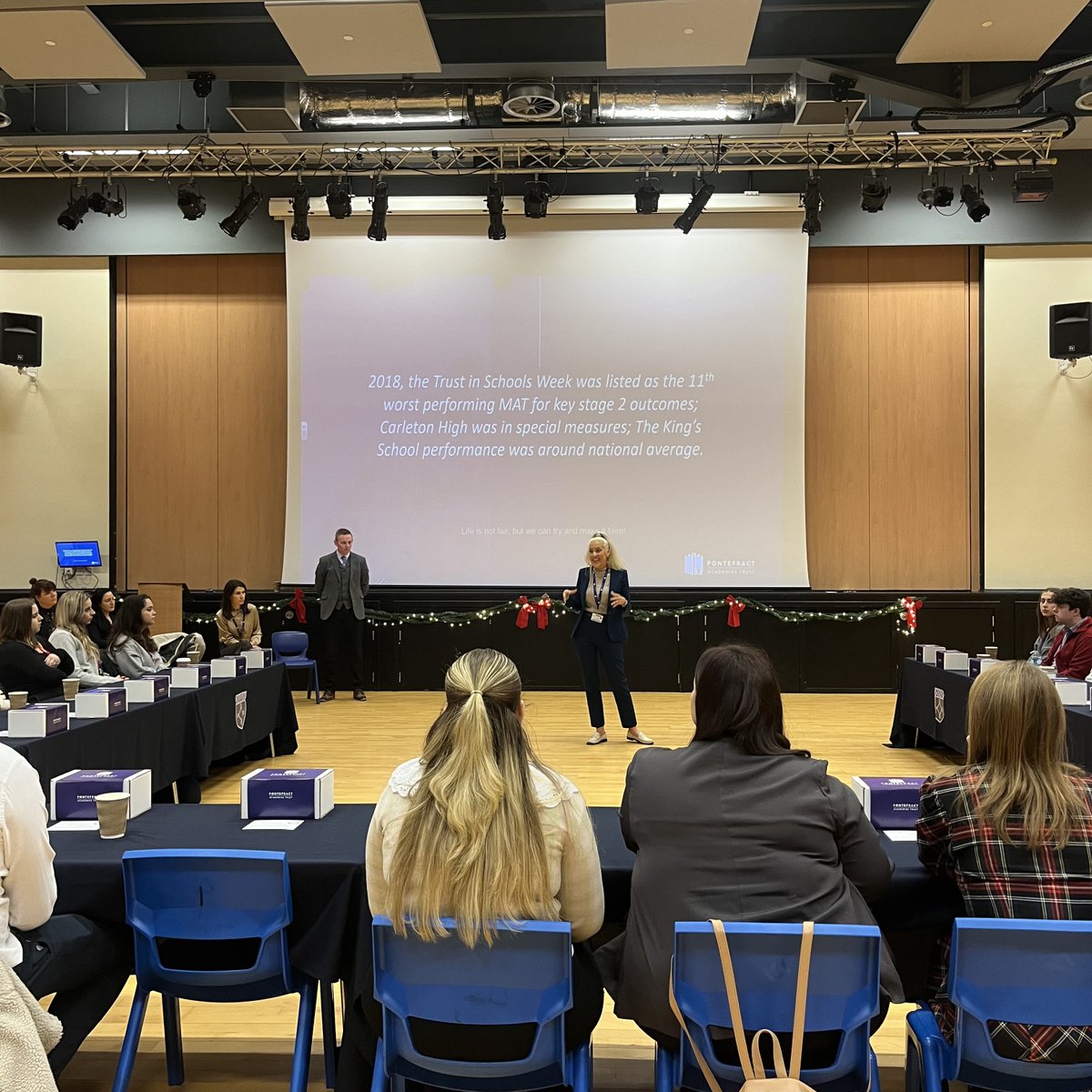 PontefractAT's tweet image. Autumn Staff Induction at Pontefract Academies Trust 🤝🌟

This morning we welcomed our newest staff members to the Trust with an insightful induction event. We look forward to working, learning, and growing together on this journey.

#WelcomeOnboard #NewBeginnings