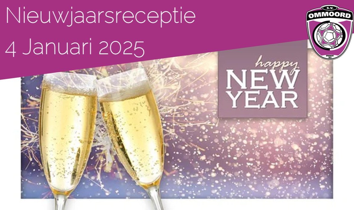 Nieuwjaarsreceptie za 4 jan '25
Inloop v.a. 15.00 uur ca. 16.00 uur het officiële deel.
Oliebollenwedstrijd? Zie site zodra info.
Alvast fijne kerstdagen en een feestelijke nieuwjaars wisseling en hopen u allemaal weer gezond te mogen begroeten.
svommoord.nl/nieuwjaarsrece…
