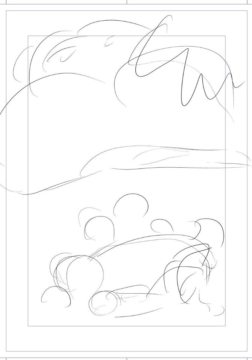 1年前に書いたこのネームから
当時思い描いていた完成形を読みとらなきゃいけない! 