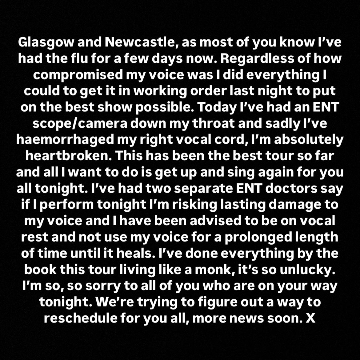 Sam Fender tweet media