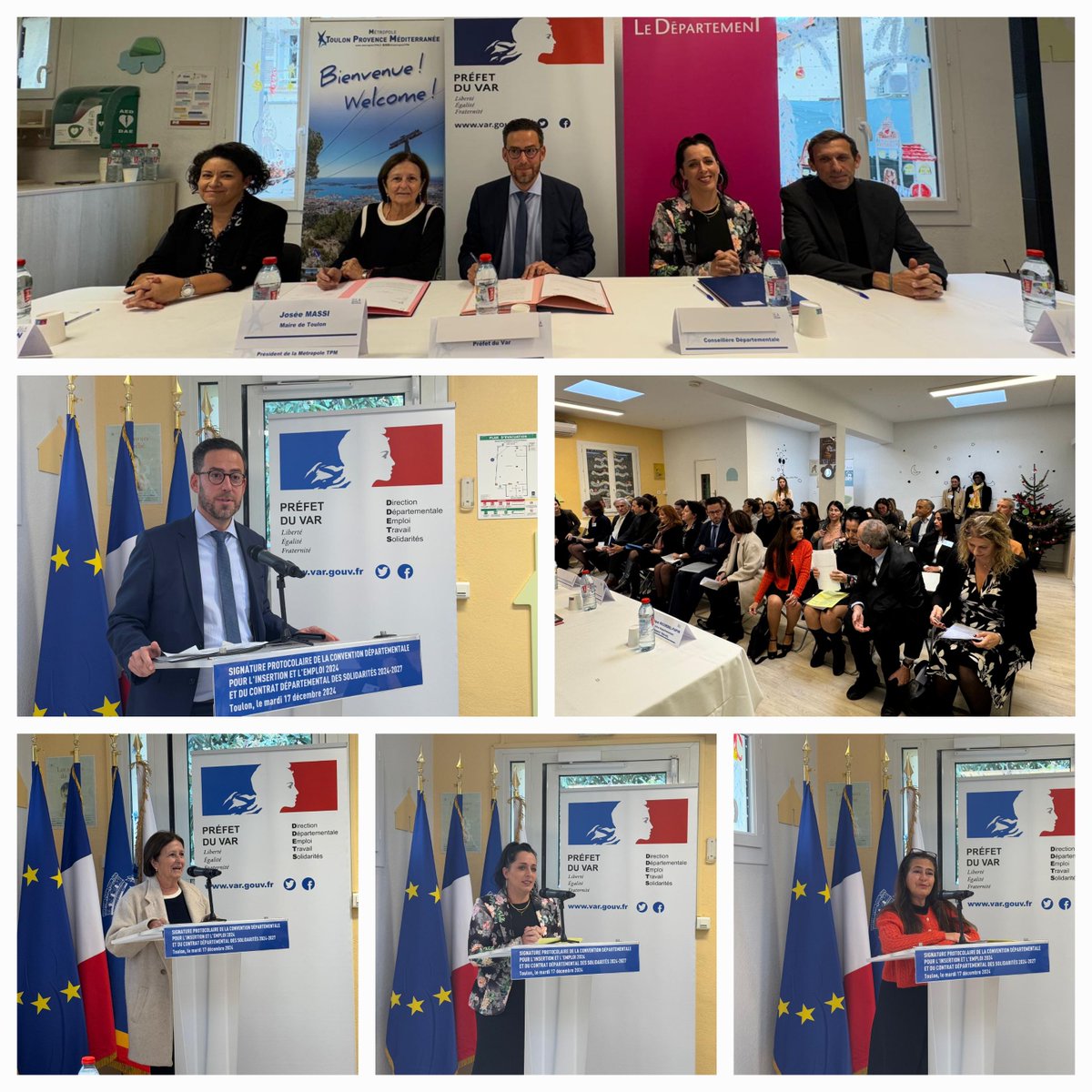 #Solidarité #Emploi | ✍️Signature des contrats locaux de solidarité 2024-2027 avec @departement_var et <a href="/metropoleTPM/">Toulon Provence Mediterranée</a> , en partenariat avec la #CAF et <a href="/FTravail_83/">France Travail Var</a> 
🤝Une démarche partenariale pour mieux prévenir et lutter contre la pauvreté.
➡️Une action renforcée à l’égard des