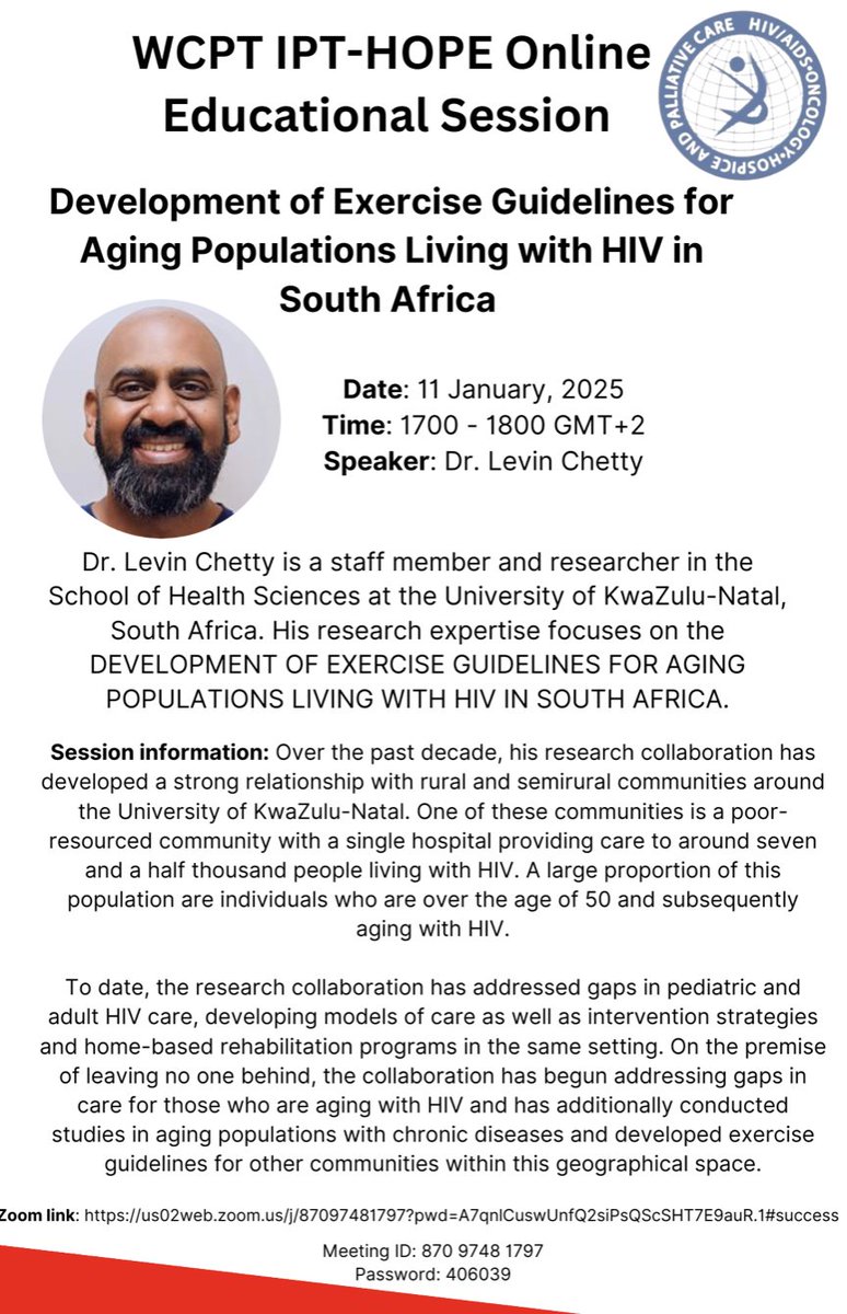Saul Cobbing (@saulcobbing) on Twitter photo Please join this webinar if you can, to see the excellent Dr <a href="/ChettyLevin/">Levin Chetty</a> talk about his PhD findings. <a href="/IPTHOPE/">IPT-HOPE</a> <a href="/WorldPhysio1951/">World Physiotherapy</a> Please join this webinar if you can, to see the excellent Dr <a href="/ChettyLevin/">Levin Chetty</a> talk about his PhD findings. <a href="/IPTHOPE/">IPT-HOPE</a> <a href="/WorldPhysio1951/">World Physiotherapy</a>