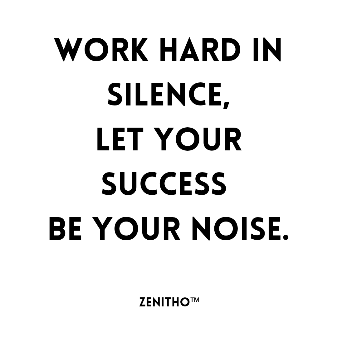 ZenithoTM's tweet photo. Let your actions speak louder than your words. Focus on the grind, stay consistent, and let the results do the talking. Success doesn’t need an announcement, it makes its own noise. #WorkHard #StayFocused #Zenitho https://t.co/nxPHYw5dak