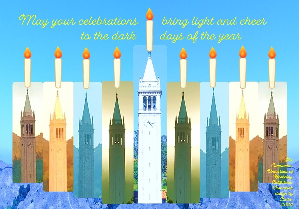 Season's greetings for Chanukah, Christmas and into the new year 2025