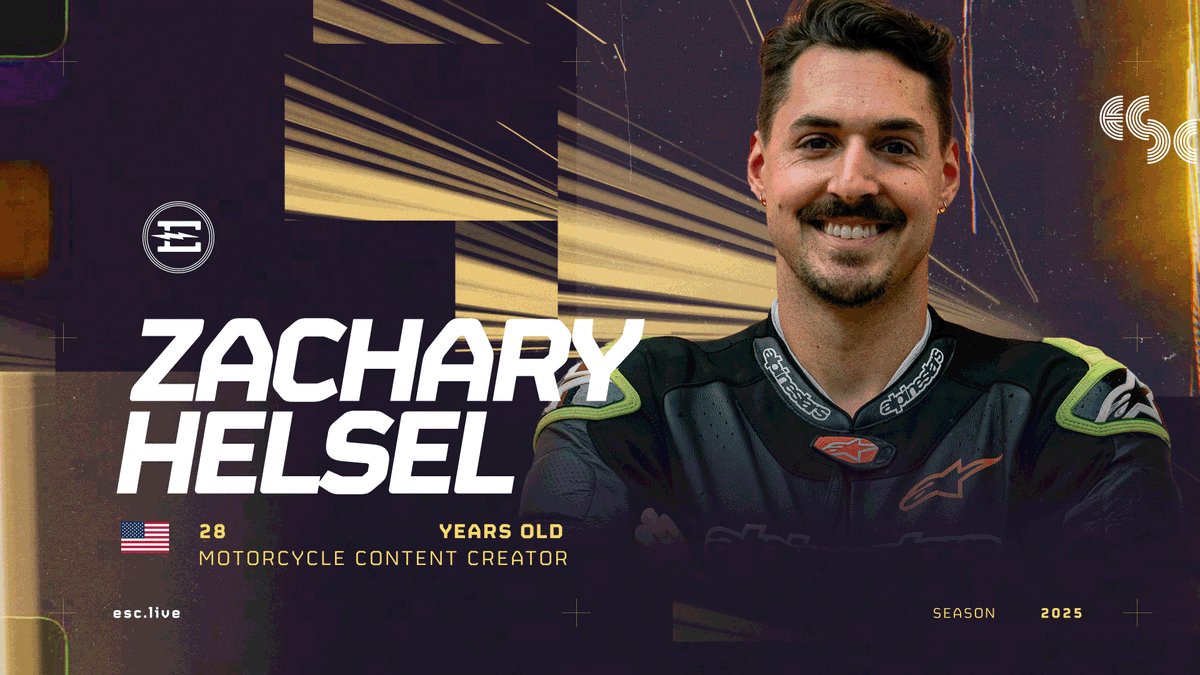 Introducing motorcycle afficionado Zachary Helsel, whose passion for two wheels have taken him around the world. 

As someone who has always sought out the unknown to create new opportunities, he’s a perfect fit with Ellis Spiezia's (@ellysium_racing) Electric Renegades.