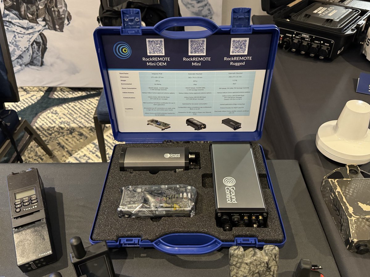 IridiumComm's tweet photo. Meet Iridium at @SIA_satellite #DoD #COMSATCOM Workshop π°οΈ
Learn about the Iridium & #IridiumConnected solutions that help enable mobile #CommandandControl (#C2) and #SituationalAwareness for all formations in even the most challenging environments β https://t.co/46q7HwNab8 https://t.co/VF4iKfMRxj