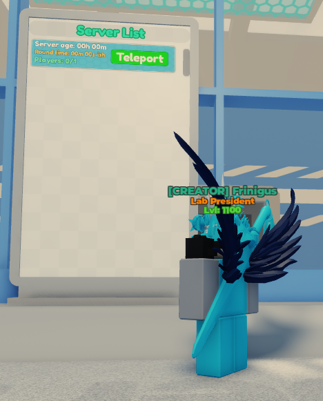 Just to help players not wait forever with our big update coming very soon. Lab only has 4 servers usually but maybe this update will help + a bunch of stuff being added!