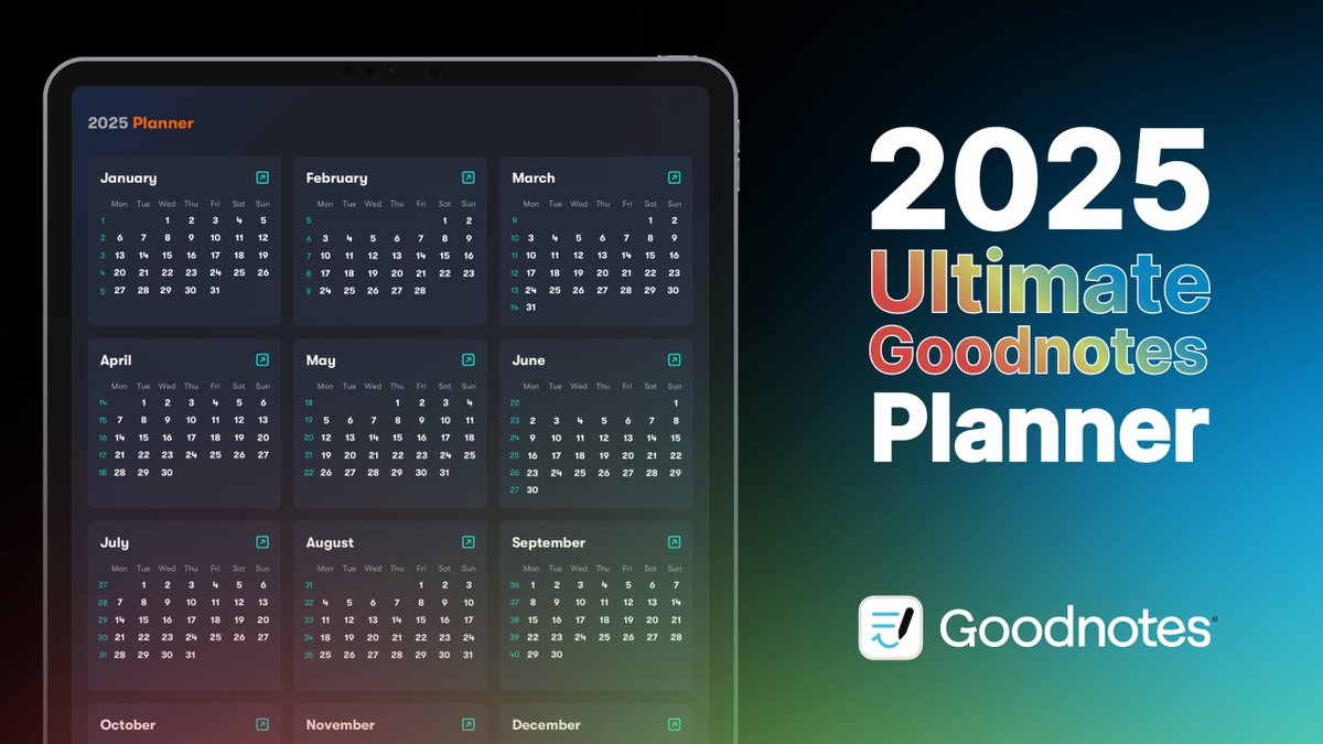 templatestackio's tweet image. The wait is over! The 2025 Ultimate @GoodnotesApp Planner is here to help you take control of your time, accomplish your goals, and finally turn your plans into action ✨
🔗 templatestack.io