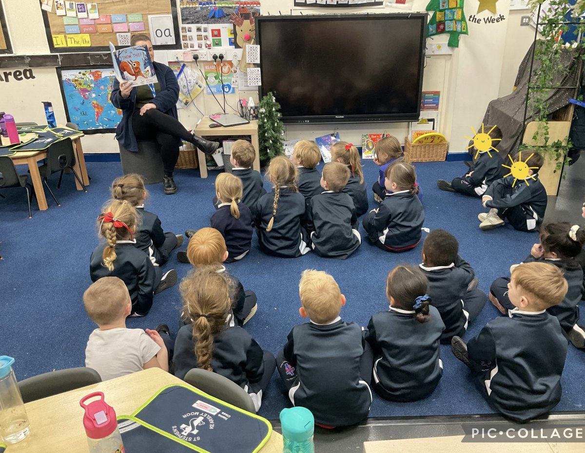 Our lovely Reception children enjoying their new storybook they received from <a href="/SpindlePointPri/">SpindlePoint</a>  as a Christmas gift. Thank you for taking part in our Christmas gift exchange. #choosetoread